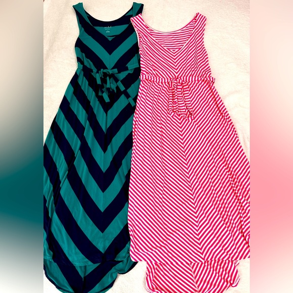 Ingrid & Isabel Dresses & Skirts - 2 (Two) Ingrid & Isabel Maternity Women's Sleeveless Striped Midi Dresses Medium